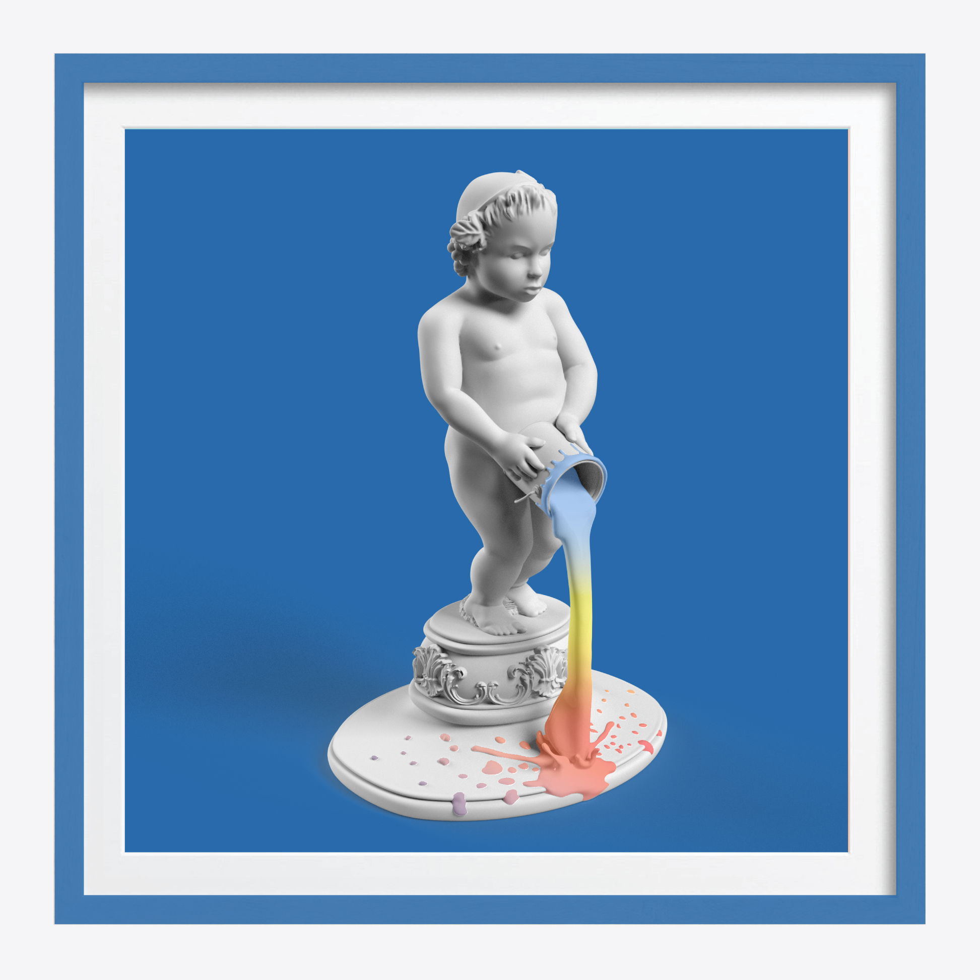 Artwork by Elvs - Elvis Ellis,  contemporary British artist , creative director, Banksy Kaws Damien Hirts JeffKoons Artbasel Bristol London Arts