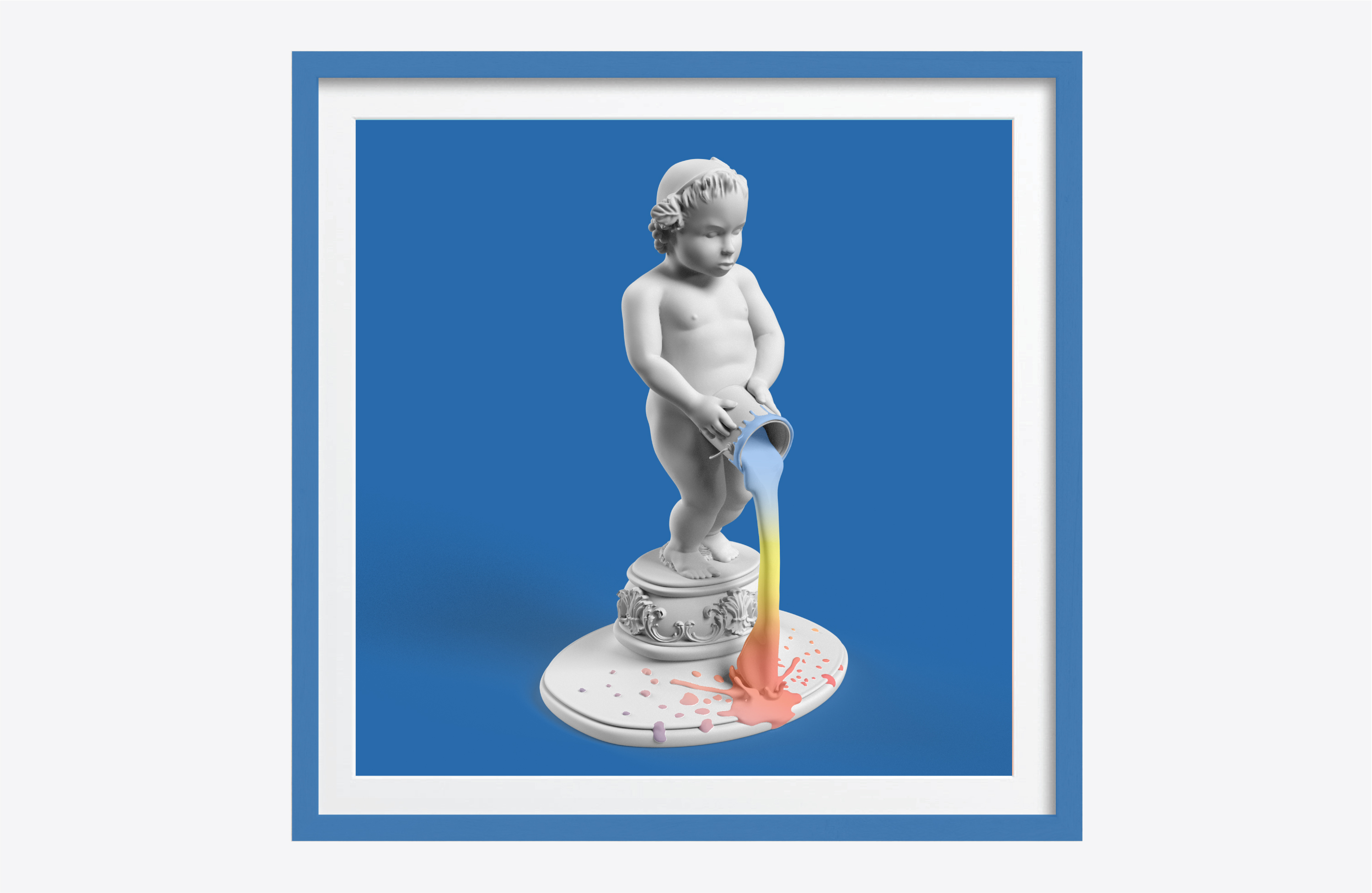 Artwork by Elvs - Elvis Ellis,  contemporary British artist , creative director, Banksy Kaws Damien Hirts JeffKoons Artbasel Bristol London Arts